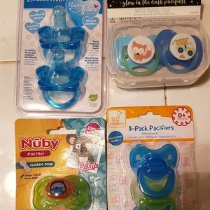 4 packs of pacifiers.